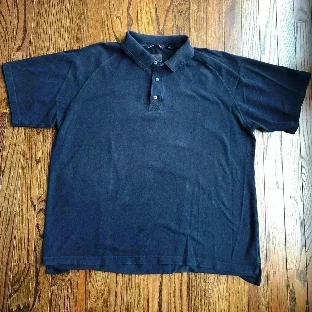 Greg Norman Collection Men’s L Navy Blue Embroidered Polo Shirt - Picture 1 of 9